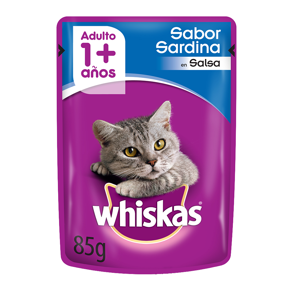 Whiskas Sobrecito Para Gatos Sardina en Salsa - 1
