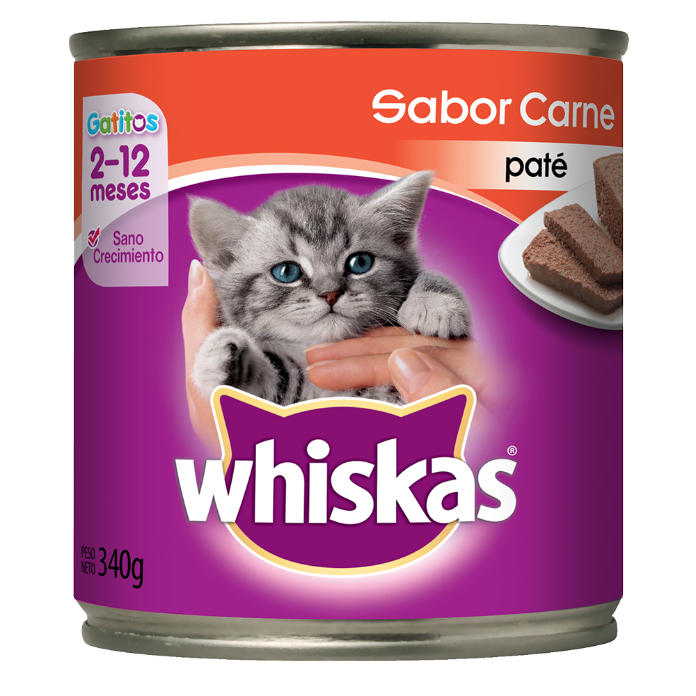 Whiskas Lata Para Gatitos Carne en Paté - 1