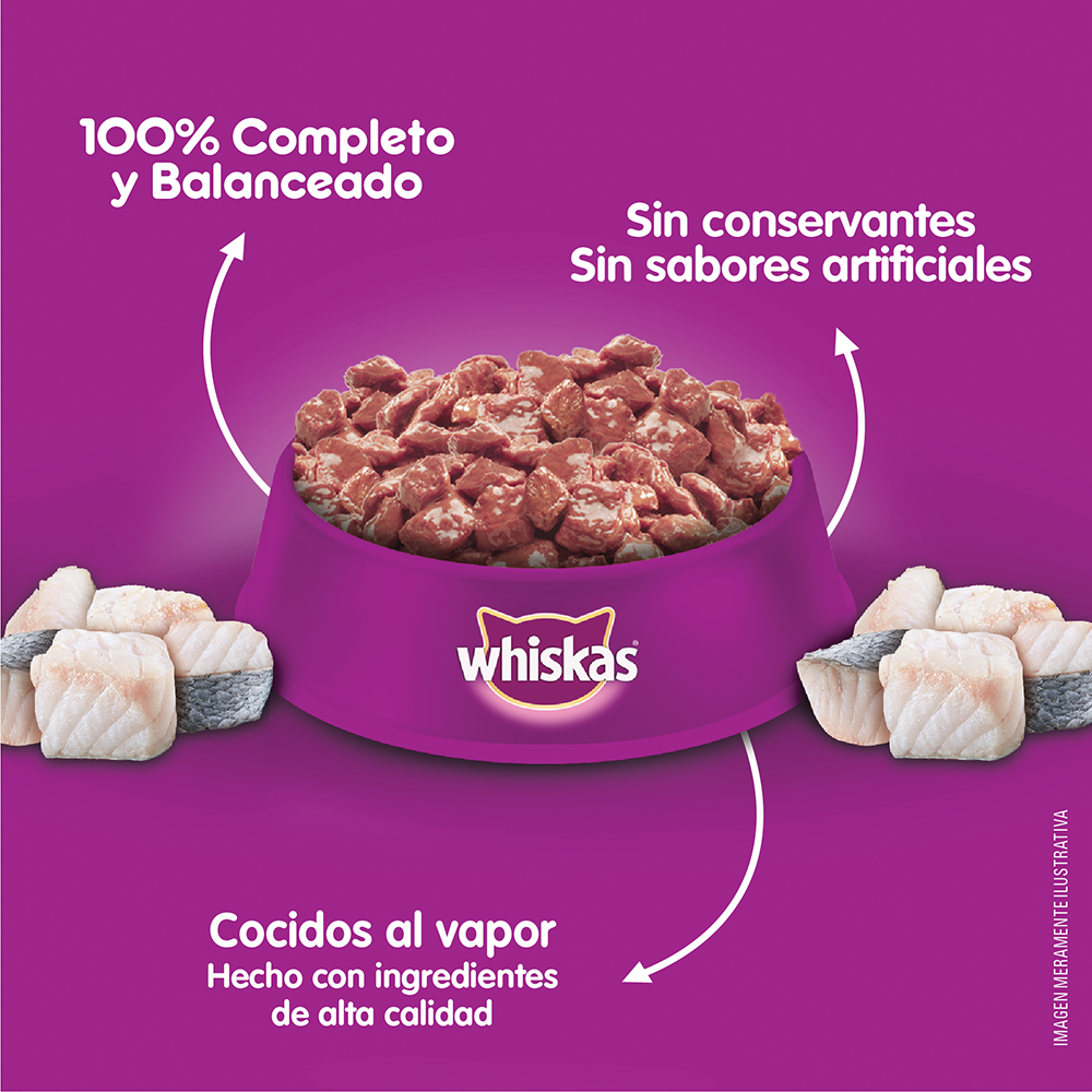 Whiskas Sobrecito Para Gatos Sardina en Salsa - 4