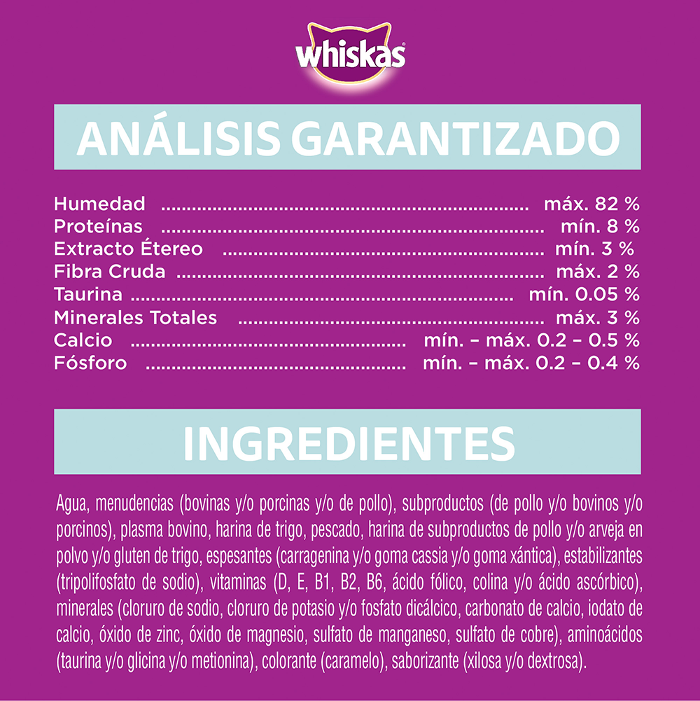 Whiskas Sobrecito Para Gatos Pescado en Soufflé - 3