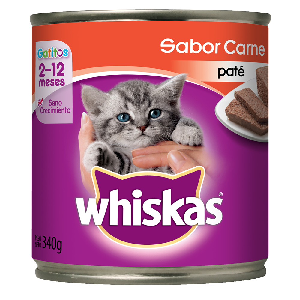 Whiskas Lata Para Gatitos Carne en Paté - 1