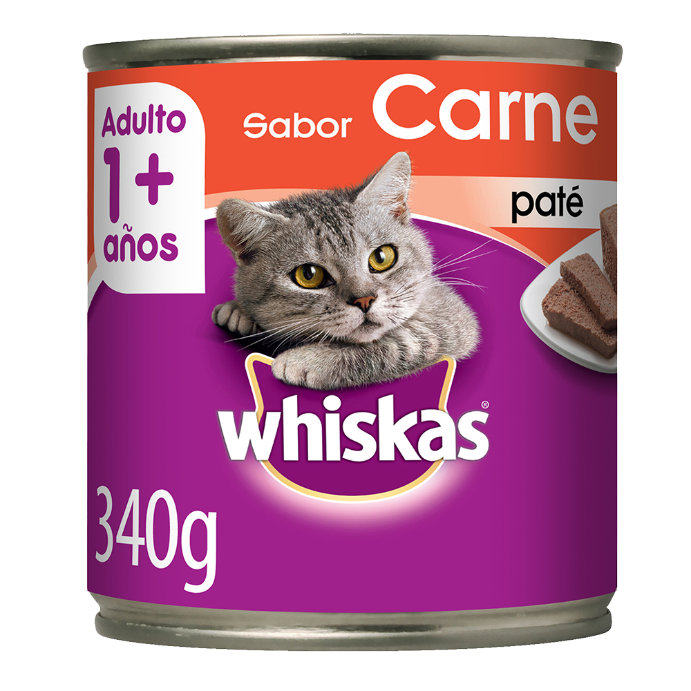 Whiskas Lata Para Gatos Carne en Paté - 1