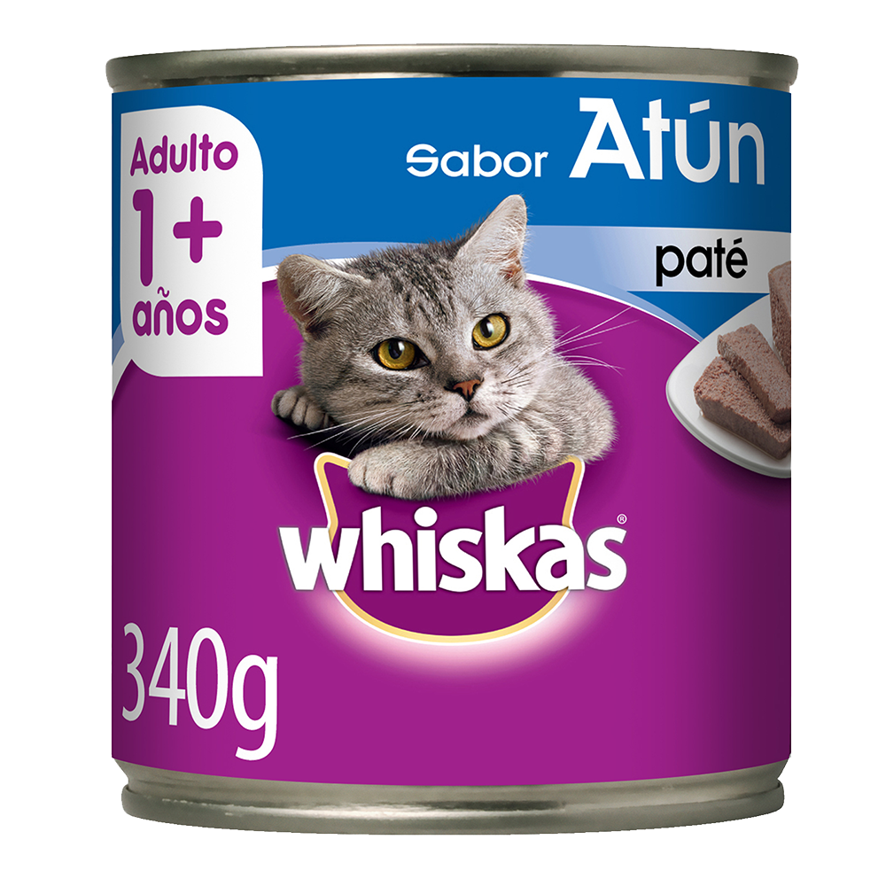 Whiskas Lata Para Gatos Atún en Paté - 1