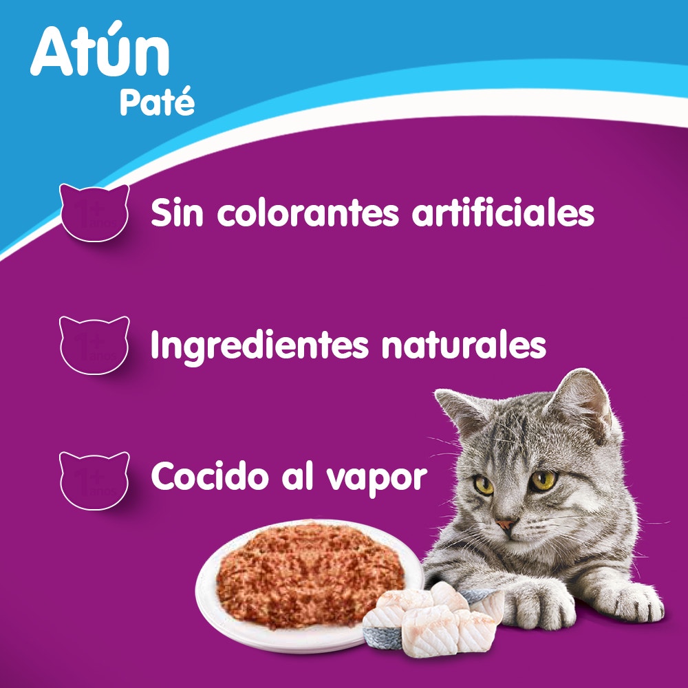 Whiskas Lata Para Gatos Atún en Paté - 3