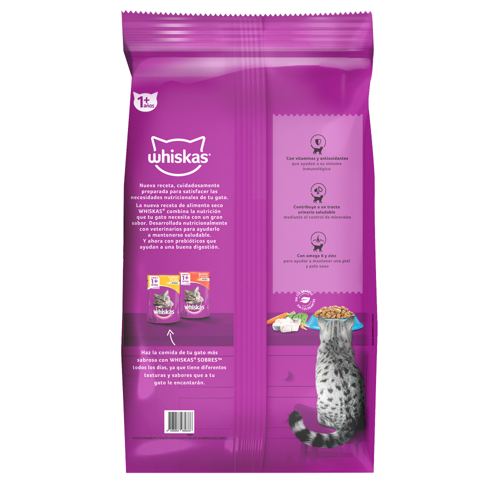 Whiskas Alimento Seco para Gatos Adultos Pescado - 2