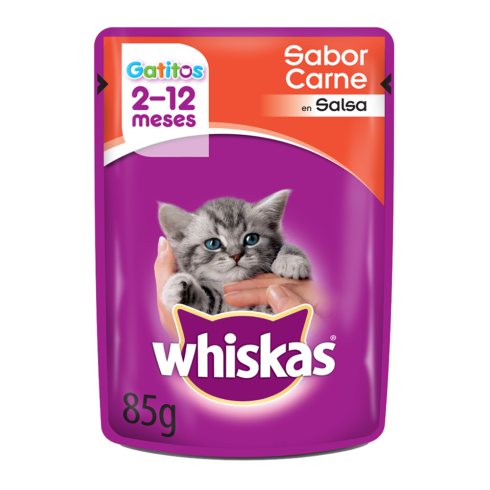 Whiskas Sobrecito Para Gatitos Carne en Salsa