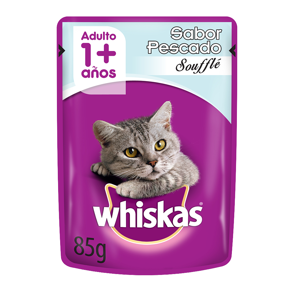 Whiskas Sobrecito Para Gatos Pescado en Soufflé