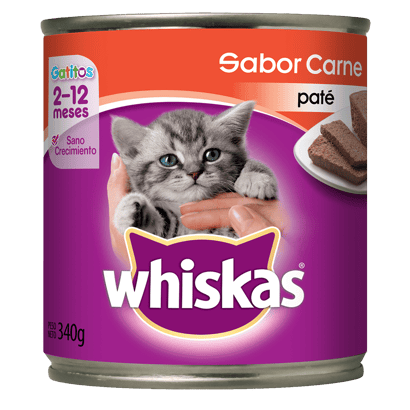 Whiskas Lata Para Gatitos Carne en Paté