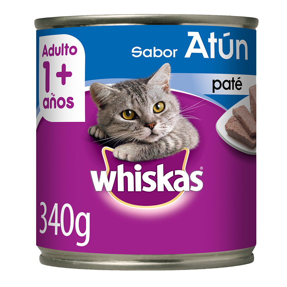 Whiskas Lata Para Gatos Atún en Paté