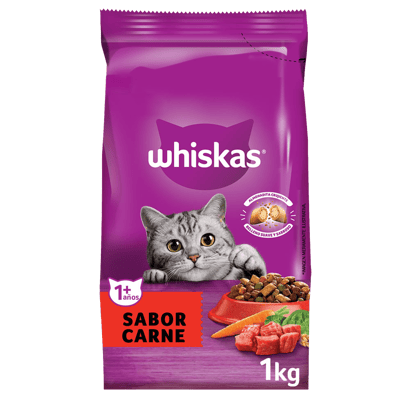 Whiskas Alimento Seco para Gatos Adultos Carne