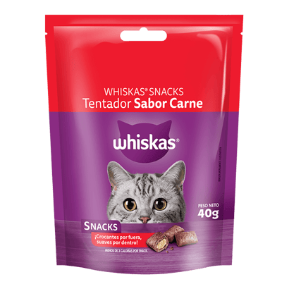Whiskas Snacks Tentador Para Gatos Carne