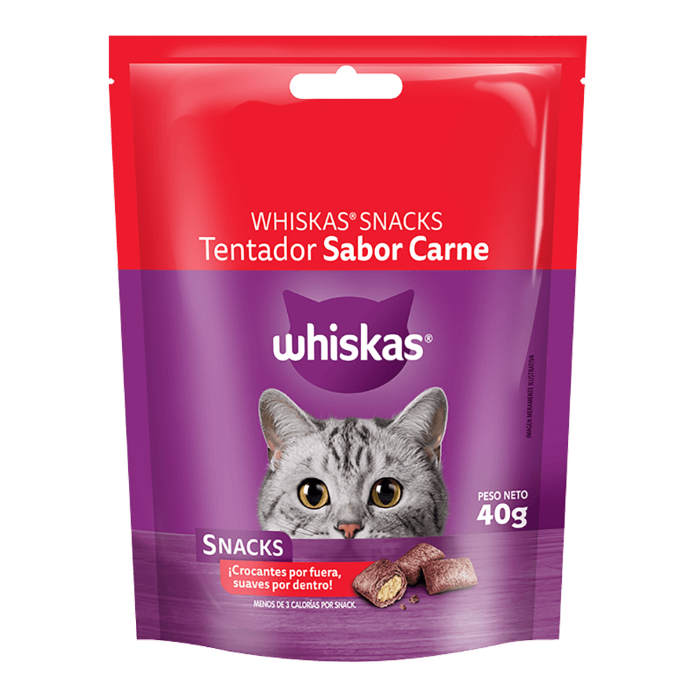 Whiskas Snacks Tentador Para Gatos Carne