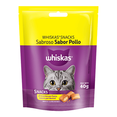 Whiskas Snacks Sabroso Para Gatos Pollo
