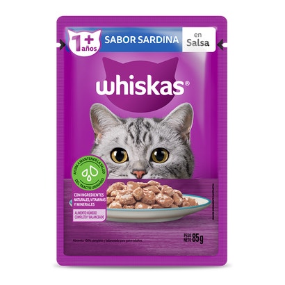 Whiskas Sobrecito Para Gatos Sardina en Salsa